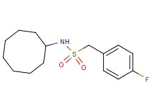N-cyclooctyl-1-(4-fluorophenyl)methanesulfonamide
