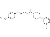 1-(3-chlorophenyl)-4-[4-(4-methoxyphenoxy)butanoyl]piperazine
