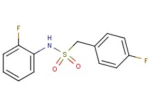 N-(2-fluorophenyl)-1-(4-fluorophenyl)methanesulfonamide
