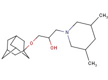 1-(1-adamantyloxy)-3-(3,5-dimethyl-1-piperidinyl)-2-propanol hydrochloride