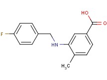 3-[(4-fluorobenzyl)amino]-4-methylbenzoic acid