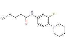 N-[3-fluoro-4-(1-piperidinyl)phenyl]pentanamide