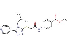 methyl 4-[({[4-isobutyl-5-(4-pyridinyl)-4H-1,2,4-triazol-3-yl]thio}acetyl)amino]benzoate