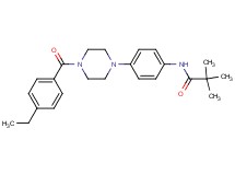 N-{4-[4-(4-ethylbenzoyl)-1-piperazinyl]phenyl}-2,2-dimethylpropanamide