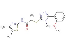N-(4,5-dimethyl-1,3-thiazol-2-yl)-2-{[5-(2-methoxyphenyl)-4-methyl-4H-1,2,4-triazol-3-yl]thio}propanamide