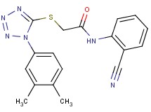 N-(2-cyanophenyl)-2-{[1-(3,4-dimethylphenyl)-1H-tetrazol-5-yl]thio}acetamide