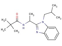 N-[1-(1-isobutyl-1H-benzimidazol-2-yl)ethyl]-2,2-dimethylpropanamide