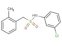 N-(3-chlorophenyl)-1-(2-methylphenyl)methanesulfonamide