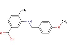 3-[(4-methoxybenzyl)amino]-4-methylbenzoic acid