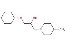 1-(cyclohexyloxy)-3-(4-methyl-1-piperidinyl)-2-propanol hydrochloride