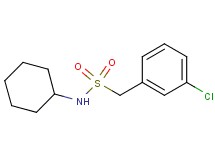 1-(3-chlorophenyl)-N-cyclohexylmethanesulfonamide