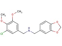 (1,3-benzodioxol-5-ylmethyl)(3-chloro-4,5-dimethoxybenzyl)amine hydrochloride