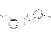 N-(3-methoxyphenyl)-1-(3-methylphenyl)methanesulfonamide