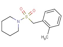 1-[(2-methylbenzyl)sulfonyl]piperidine