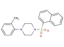 1-(2-methylphenyl)-4-(1-naphthylsulfonyl)piperazine