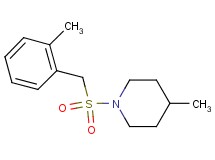 4-methyl-1-[(2-methylbenzyl)sulfonyl]piperidine