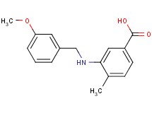 3-[(3-methoxybenzyl)amino]-4-methylbenzoic acid