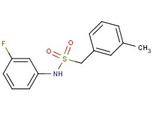 N-(3-fluorophenyl)-1-(3-methylphenyl)methanesulfonamide