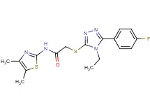 N-(4,5-dimethyl-1,3-thiazol-2-yl)-2-{[4-ethyl-5-(4-fluorophenyl)-4H-1,2,4-triazol-3-yl]thio}acetamide