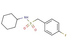 N-cyclohexyl-1-(4-fluorophenyl)methanesulfonamide