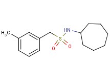 N-cycloheptyl-1-(3-methylphenyl)methanesulfonamide