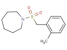 1-[(2-methylbenzyl)sulfonyl]azepane
