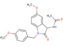 N-[5-methoxy-1-(4-methoxybenzyl)-2-oxo-2,3-dihydro-1H-indol-3-yl]acetamide
