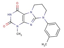 1-methyl-9-(3-methylphenyl)-6,7,8,9-tetrahydropyrimido[2,1-f]purine-2,4(1H,3H)-dione