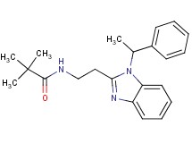 2,2-dimethyl-N-{2-[1-(1-phenylethyl)-1H-benzimidazol-2-yl]ethyl}propanamide