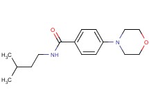 N-(3-methylbutyl)-4-(4-morpholinyl)benzamide