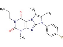 8-(4-fluorophenyl)-1,6,7-trimethyl-3-propyl-1H-imidazo[2,1-f]purine-2,4(3H,8H)-dione