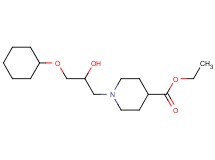 ethyl 1-[3-(cyclohexyloxy)-2-hydroxypropyl]-4-piperidinecarboxylate hydrochloride