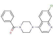 4-(4-benzoyl-1-piperazinyl)-7-chloroquinoline