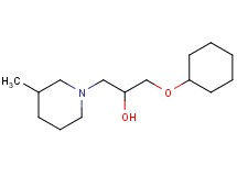 1-(cyclohexyloxy)-3-(3-methyl-1-piperidinyl)-2-propanol hydrochloride