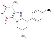 1,7-dimethyl-9-(4-methylphenyl)-6,7,8,9-tetrahydropyrimido[2,1-f]purine-2,4(1H,3H)-dione