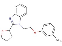 1-[2-(3-methylphenoxy)ethyl]-2-(tetrahydro-2-furanyl)-1H-benzimidazole