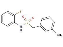 N-(2-fluorophenyl)-1-(3-methylphenyl)methanesulfonamide