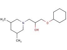 1-(cyclohexyloxy)-3-(3,5-dimethyl-1-piperidinyl)-2-propanol hydrochloride