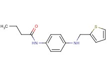 N-{4-[(2-thienylmethyl)amino]phenyl}butanamide