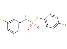N-(3-fluorophenyl)-1-(4-fluorophenyl)methanesulfonamide