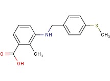 2-methyl-3-{[4-(methylthio)benzyl]amino}benzoic acid