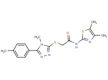 N-(4,5-dimethyl-1,3-thiazol-2-yl)-2-{[4-methyl-5-(4-methylphenyl)-4H-1,2,4-triazol-3-yl]thio}acetamide