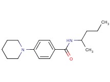 N-(1-methylbutyl)-4-(1-piperidinyl)benzamide
