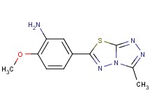 2-methoxy-5-(3-methyl[1,2,4]triazolo[3,4-b][1,3,4]thiadiazol-6-yl)aniline