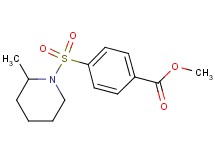 methyl 4-[(2-methyl-1-piperidinyl)sulfonyl]benzoate
