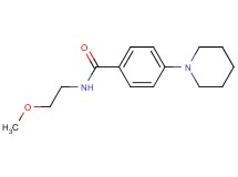 N-(2-methoxyethyl)-4-(1-piperidinyl)benzamide
