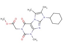 methyl (8-cyclohexyl-1,6,7-trimethyl-2,4-dioxo-1,2,4,8-tetrahydro-3H-imidazo[2,1-f]purin-3-yl)acetate