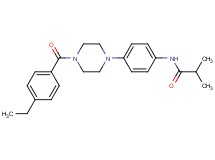 N-{4-[4-(4-ethylbenzoyl)-1-piperazinyl]phenyl}-2-methylpropanamide