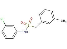 N-(3-chlorophenyl)-1-(3-methylphenyl)methanesulfonamide