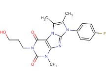 8-(4-fluorophenyl)-3-(3-hydroxypropyl)-1,6,7-trimethyl-1H-imidazo[2,1-f]purine-2,4(3H,8H)-dione